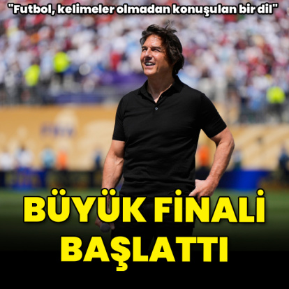 Final maçını Tom Cruise başlattı