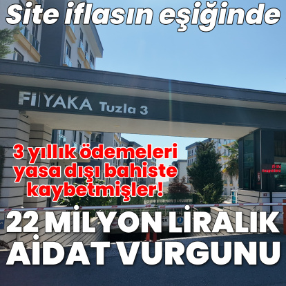 Tuzla'da 22 milyon liralık aidat vurgunu