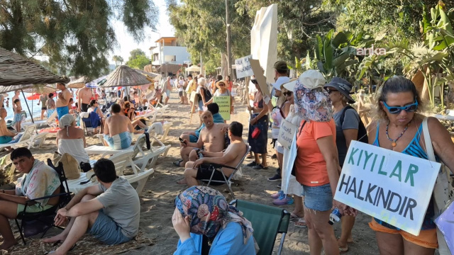 Bodrum'da "kıyılardan yararlanma hakkı" eylemi