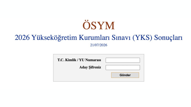 YKS sonuçları açıklandı!