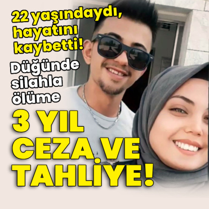 Düğünde silahla ölüme 3 yıl ceza ve tahliye!