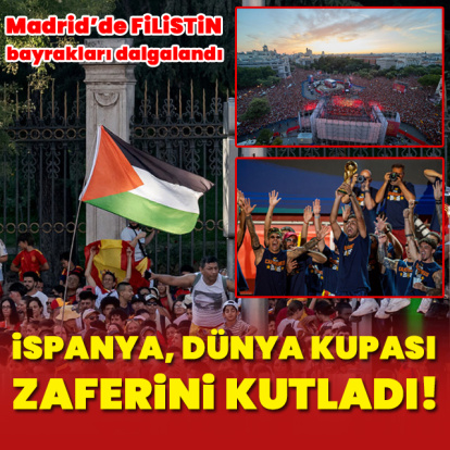 İspanya, Dünya Kupası zaferini kutladı