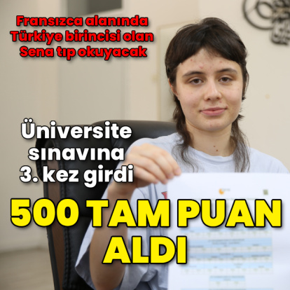 YKS'de Fransızca alanında Türkiye birincisi oldu, tıp okuyacak