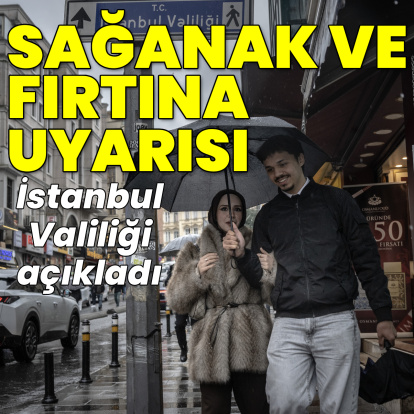 İstanbul Valiliği'nden sağanak ve poyraz uyarısı