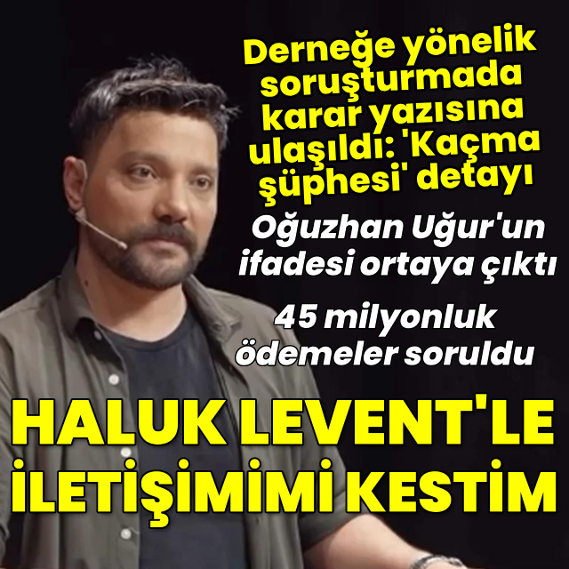 Oğuzhan Uğur'un ifadesi ortaya çıktı