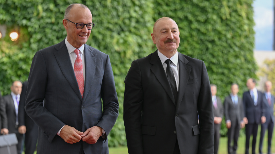 İlham Aliyev, Friedrich Merz ile görüştü