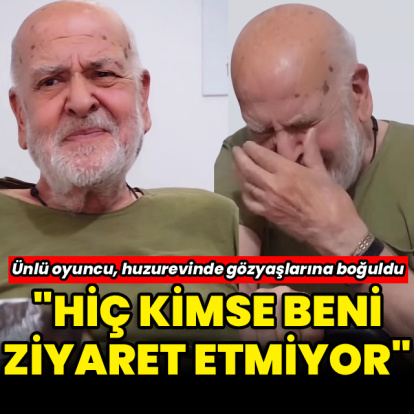 Ünlü oyuncu gözyaşlarına boğuldu