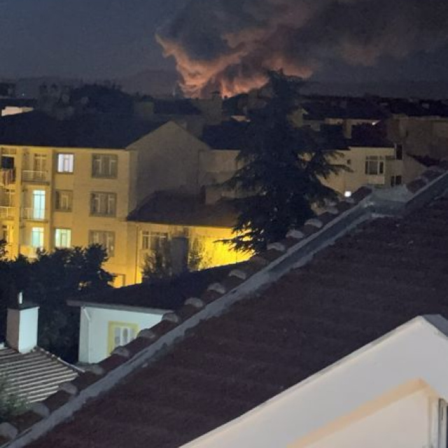 Eskişehir'de TEI yerleşkesinde yangın