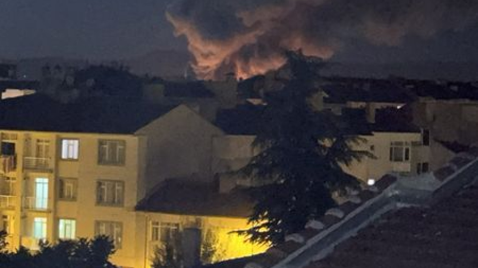 Eskişehir'de TEI yerleşkesinde yangın