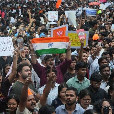Hindistan'da "Hamam Böceği Halk Partisi" protestoları