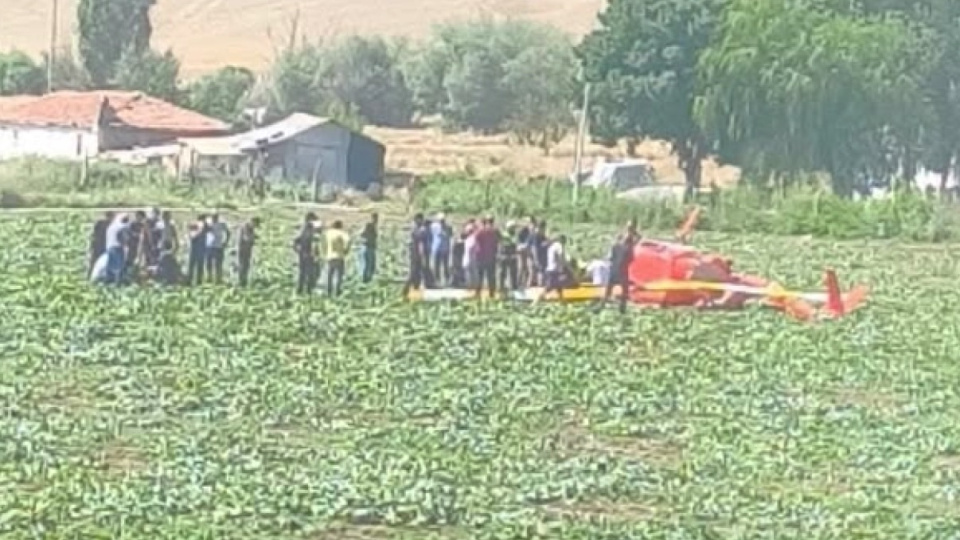 Ankara'da eğitim helikopteri düştü!