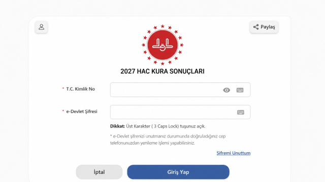 Hac kura sonuçları