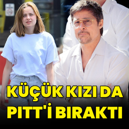 Küçük kızı da Pitt'i bıraktı