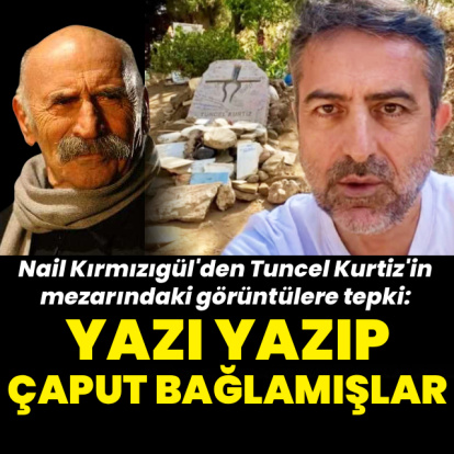 Mezardaki görüntülere tepki