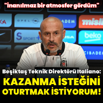 "Kazanma isteğini oturtmak istiyorum"