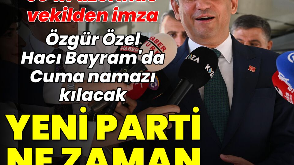 Yeni partide son gelişmeler! İmzalar toplanıyor...