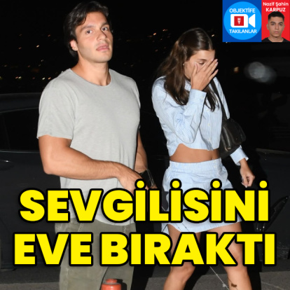 Sevgilisini eve bıraktı