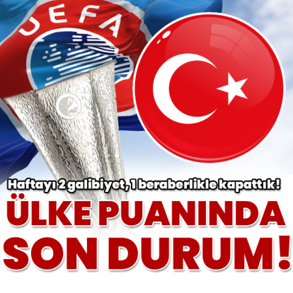 UEFA ülke puanı sıralaması güncellendi!
