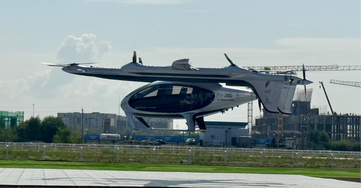 Kazakistan, ilk eVTOL hava taksi testini gerçekleştirdi