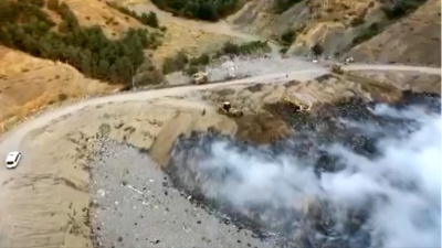 Amasya'da belgesiz katı atık tesisine ceza