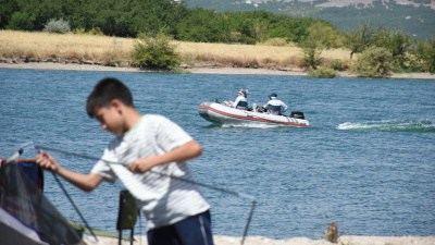 Malatya'da turna balığı yarışması