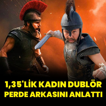 1,35 metrelik kadın dublörü konuştu