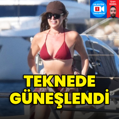 Teknede güneşlendi