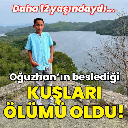 Daha 12 yaşındaydı... Beslediği kuşlar ölümü oldu!