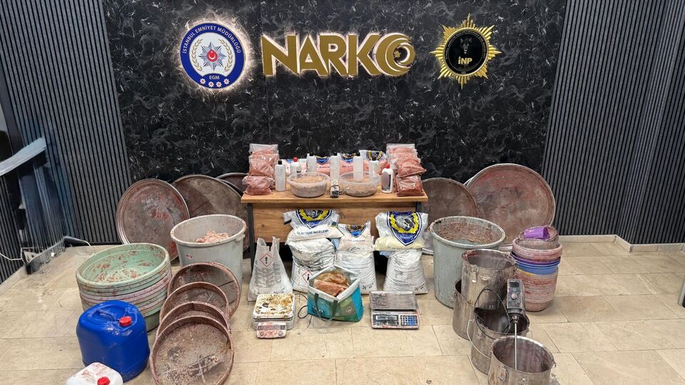 115 kilo hammadde ele geçirildi