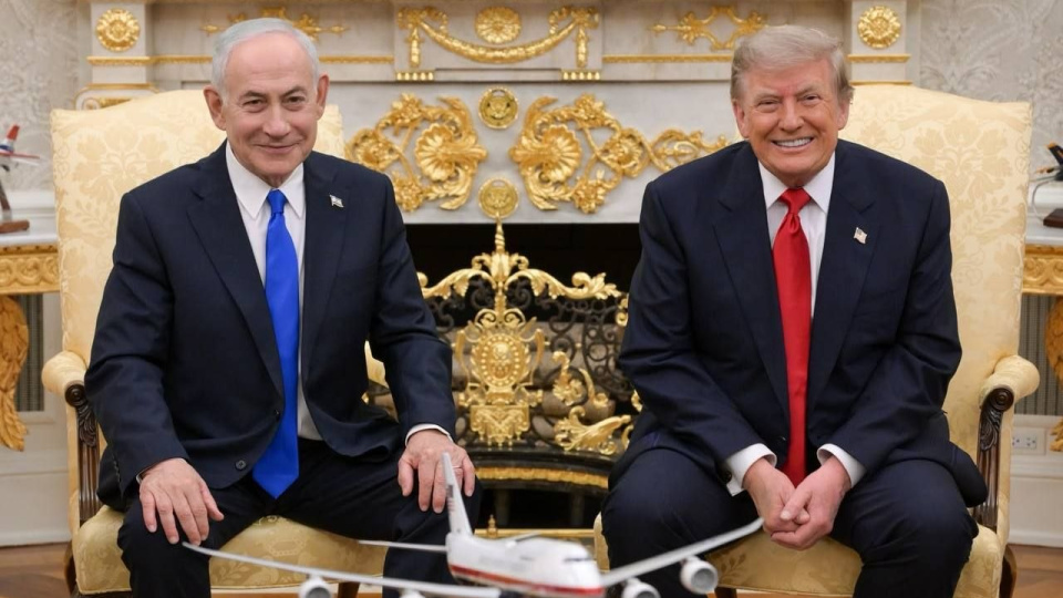 Tramp Netanyahu və Zelenski ilə görüşüb.