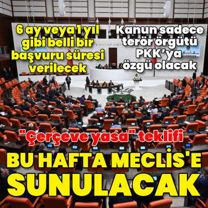 "Çerçeve yasa" teklifi bu hafta Meclis'e sunulacak