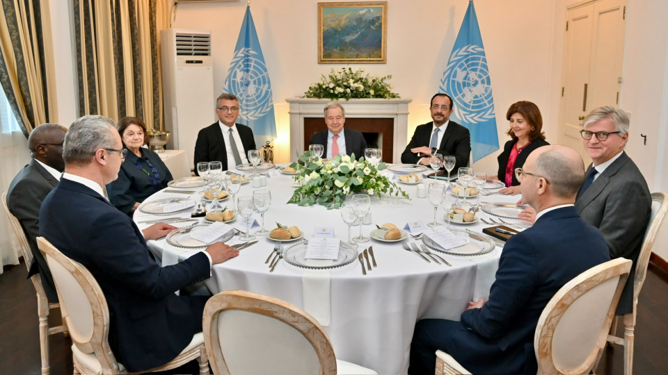 Guterres, Erhürman ve Hristodulidis bir araya geldi