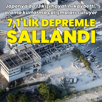 Japonya 7,1 büyüklüğündeki depremle sallandı