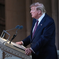 Trump Graham'ın cenaze töreninde konuştu