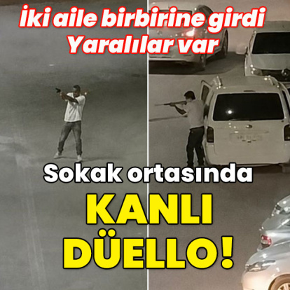 Görenler şoke oldu... Yaralılar var! Sokak ortasında silahlı çatışma