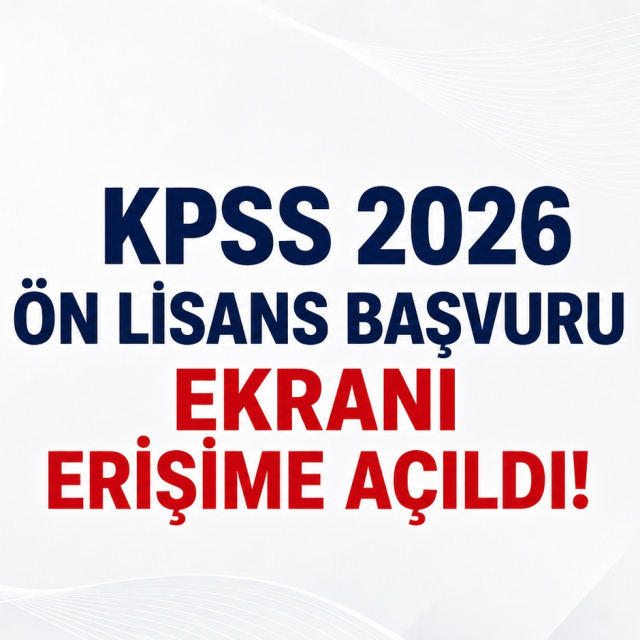 KPSS ön lisans başvuruları başladı!