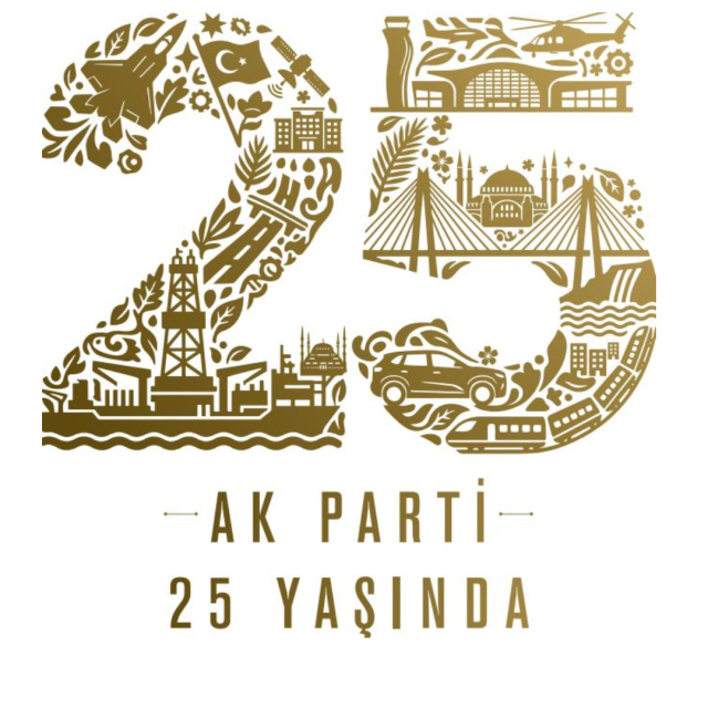 '25. yıl' logosunda dikkat çeken detaylar
