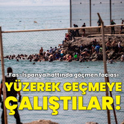 Fas'tan İspanya'ya yüzerek geçmeye çalıştılar!