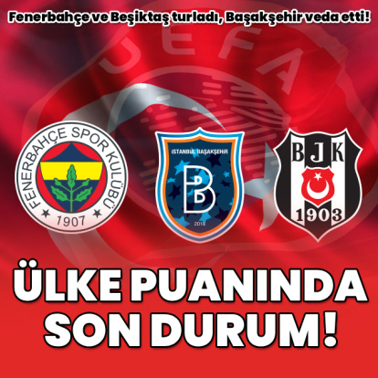 İşte UEFA ülke puanı sıralamasında son durum!