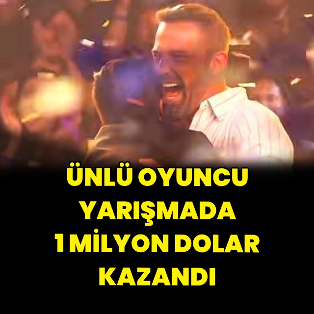 Yarışmadan 1 milyon dolar kazandı