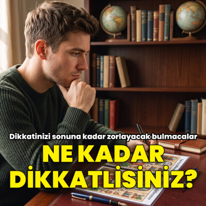 Dikkatinizi sonuna kadar zorlayacak 10 bulmaca!