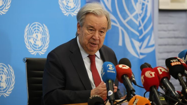 Guterres'ten Kıbrıs açıklaması