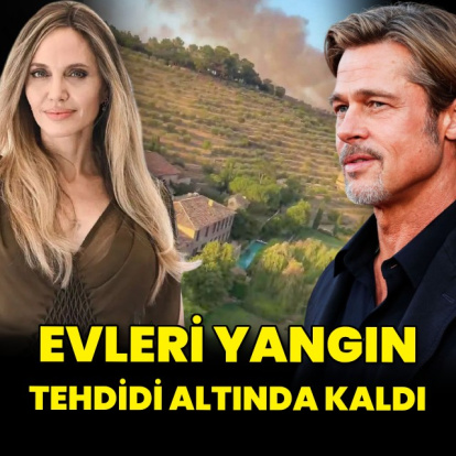 Evleri yangın tehdidi altında kaldı