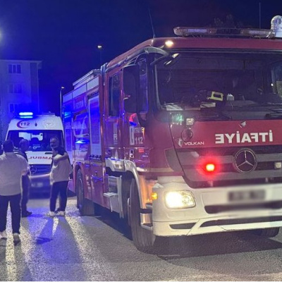 Erzurum'da yangın: 6 kişi dumandan etkilendi