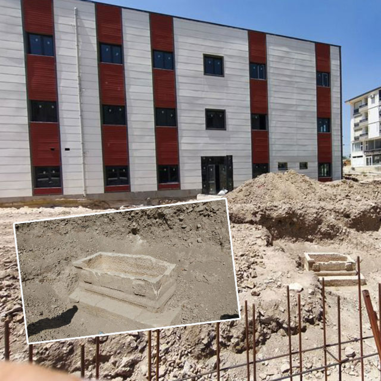 Sağlık merkezi için kazma vuruldu tarih fışkırdı!