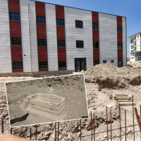 Sağlık merkezi için kazma vuruldu tarih fışkırdı!
