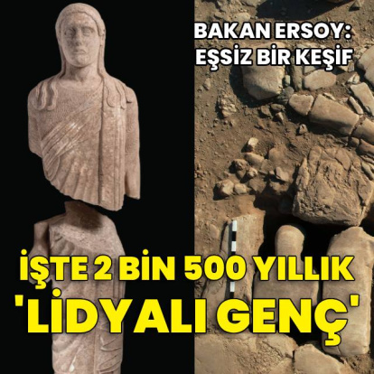 İşte 2 bin 500 yıllık Lidyalı genç