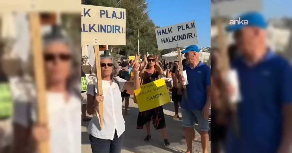 Gümüşlük'te "Kıyılar Halkındır" eylemi