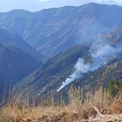 Tunceli Munzur Vadisi'nde yangın