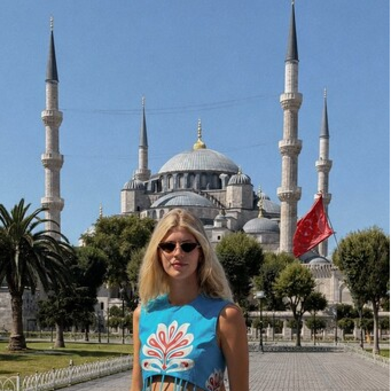 Ünlü model İstanbul'da